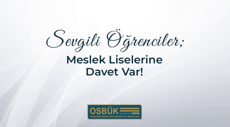 Türkiye'nin Geleceği Mesleki Eğitimde